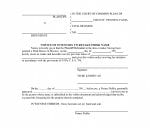 Pennsylvania Notice of Intention to Retake Prior Name