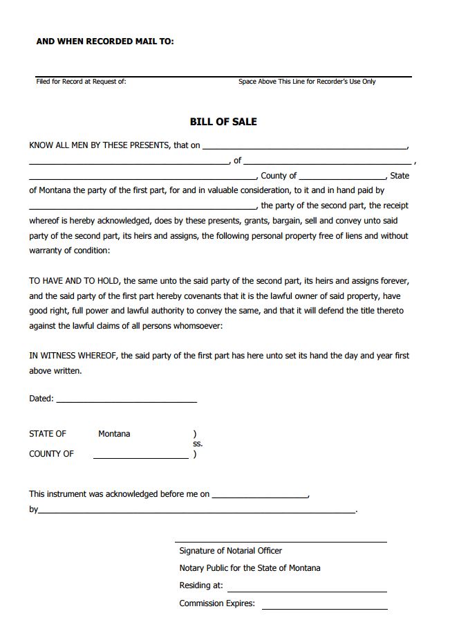 Motor Vehicle Bill Of Sale Texas Dmv