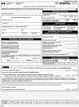 Alberta Canada Income Tax and Benefit Return Form (T1 General)