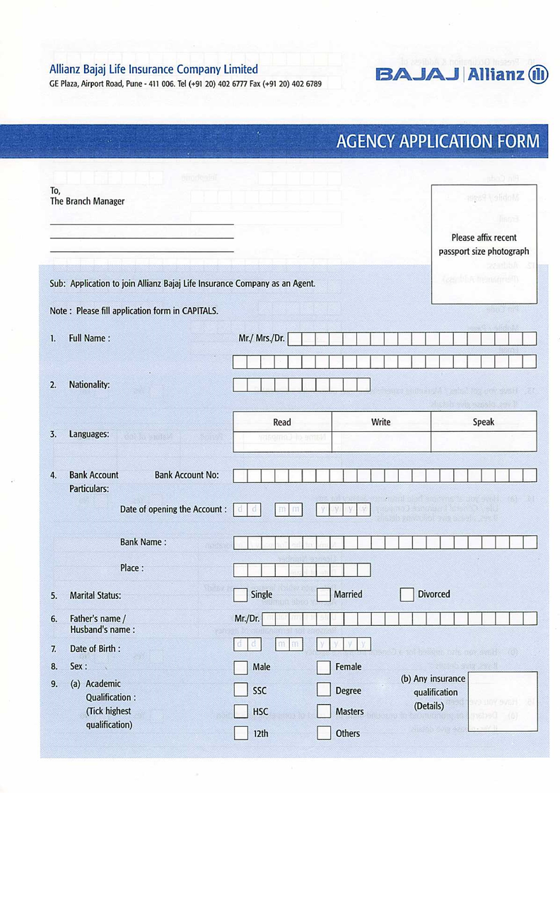 Free Insurance Forms | PDF Template | Form Download