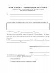Florida 7 Day Notice To Quit - Termination Of Tenancy